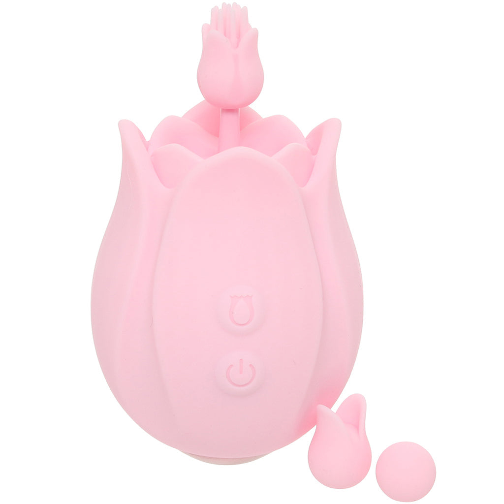 Play With Me Romantic Rose Vibe Vibrators > Clitoral Stimulators - Tophatter Daily Deals